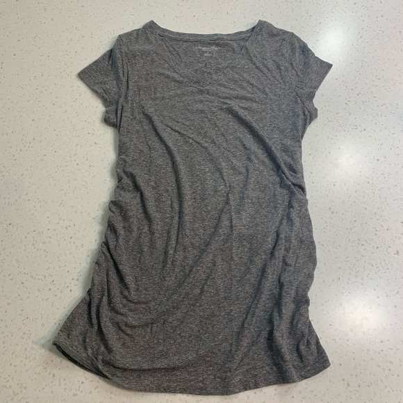 Liz Lange for Target Tops - Liz Lange for Target, Maternity Grey Short Sleeve Top